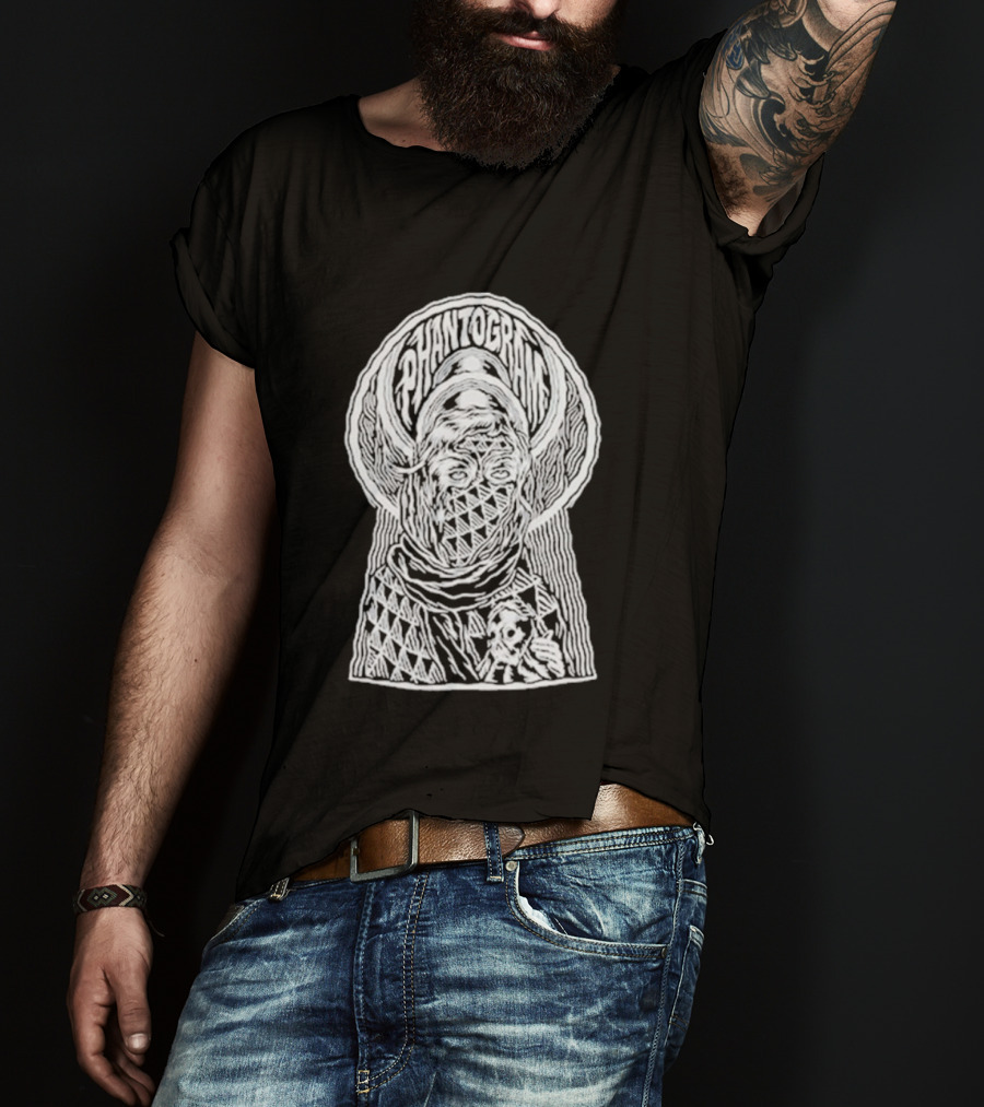 Phantogram Tom Newell Triangular Pattern Optical Illusion T-Shirt