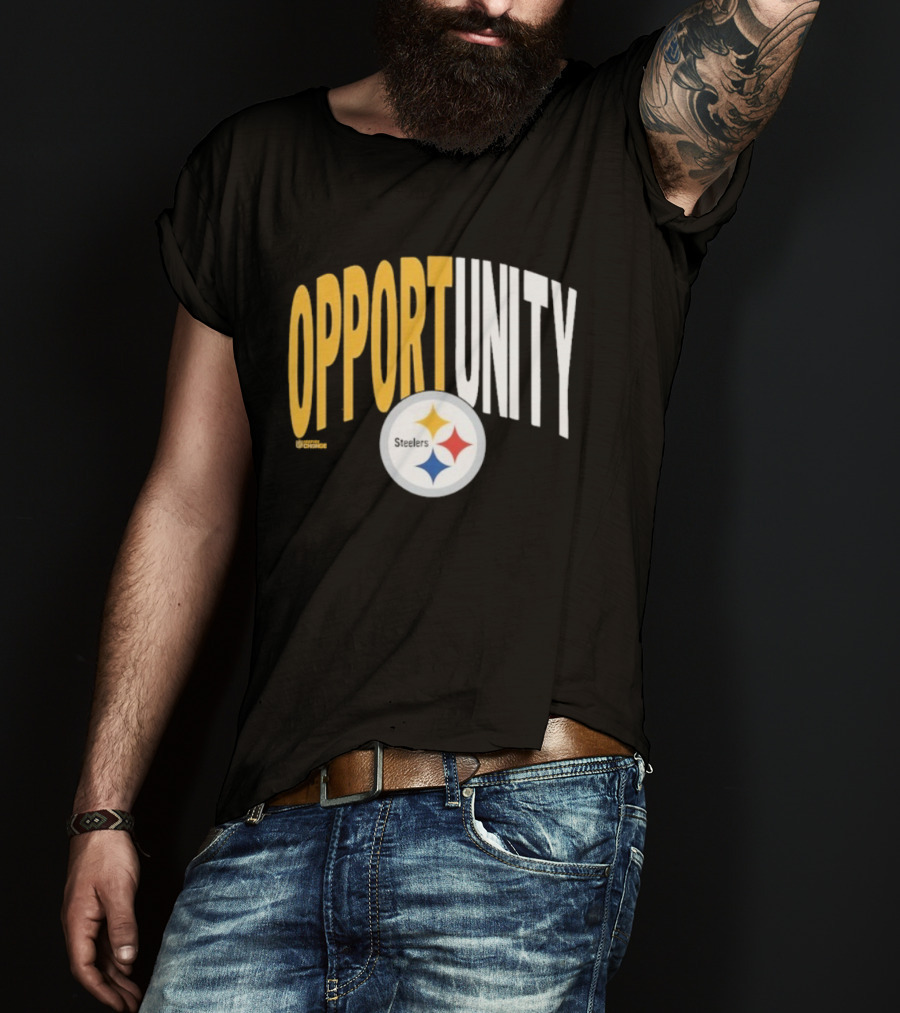 Pittsburgh Steelers Opportunity Inspire Change NFL Logo T-Shirt