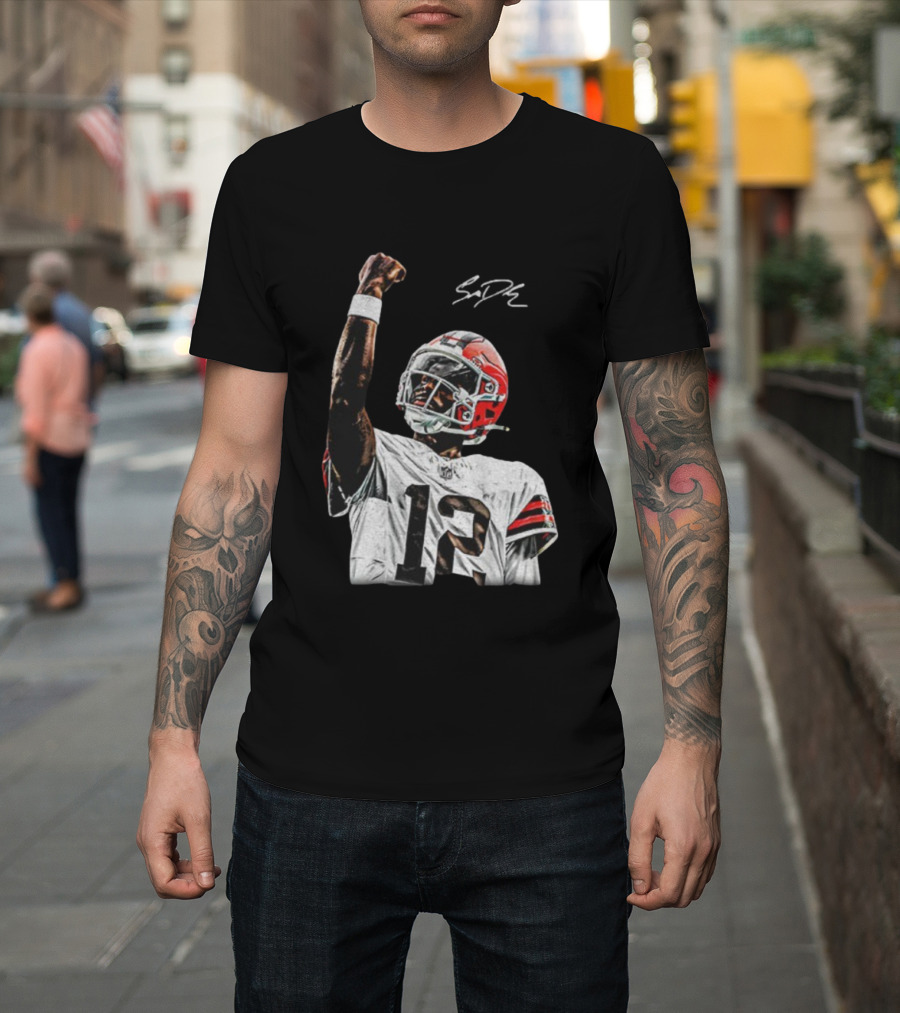 Shedeur Sanders Cleveland Browns NFL Football Signature Vintage T-Shirt