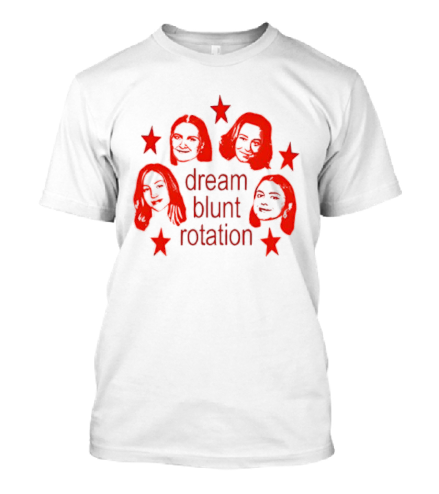 Yard Sale Girls Dream Blunt Rotation Faces And Stars T-Shirt
