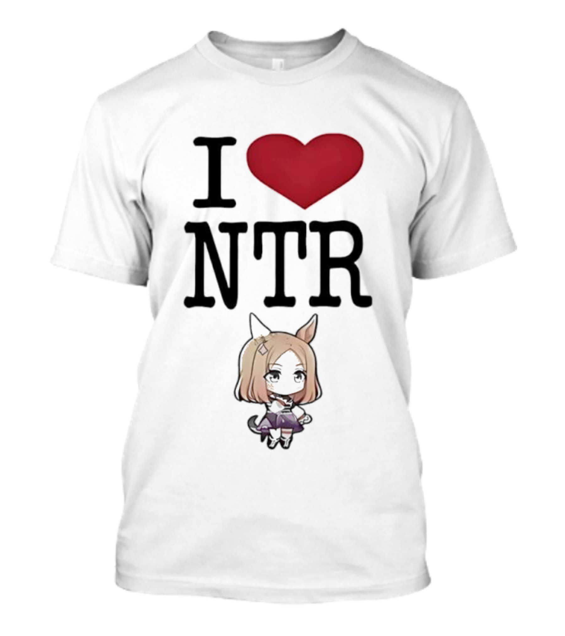I Love NTR Narita Top Road Pretty Derby Anime Character T-Shirt