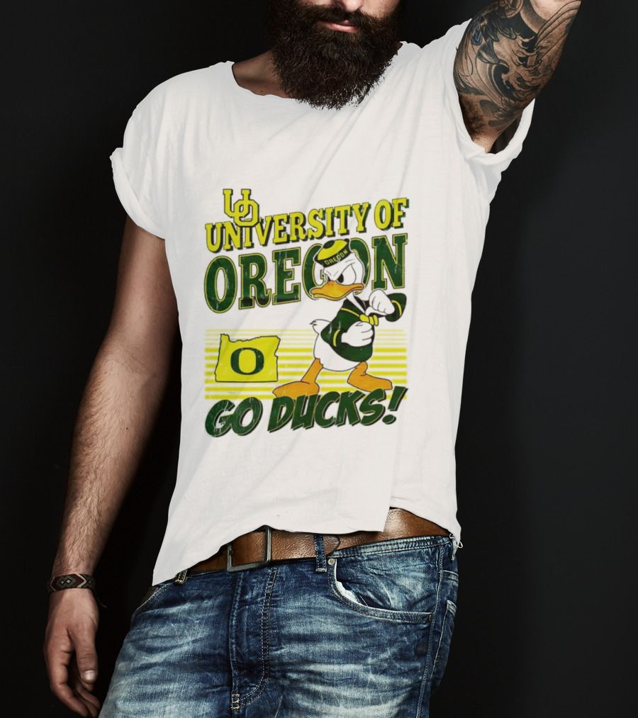 University Of Oregon Donald Duck Go Ducks Mascot T-Shirt