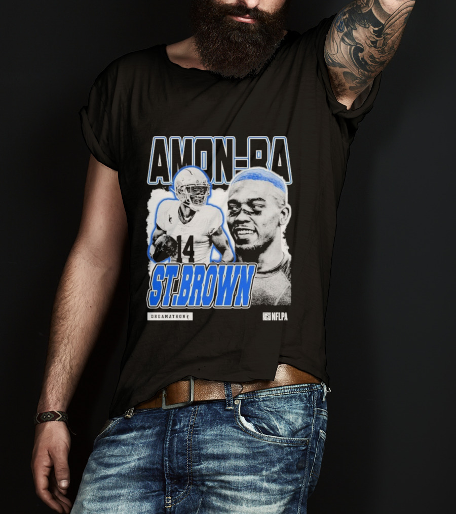 Amon-Ra St. Brown Dreamathon 14 Football Aesthetic T-Shirt
