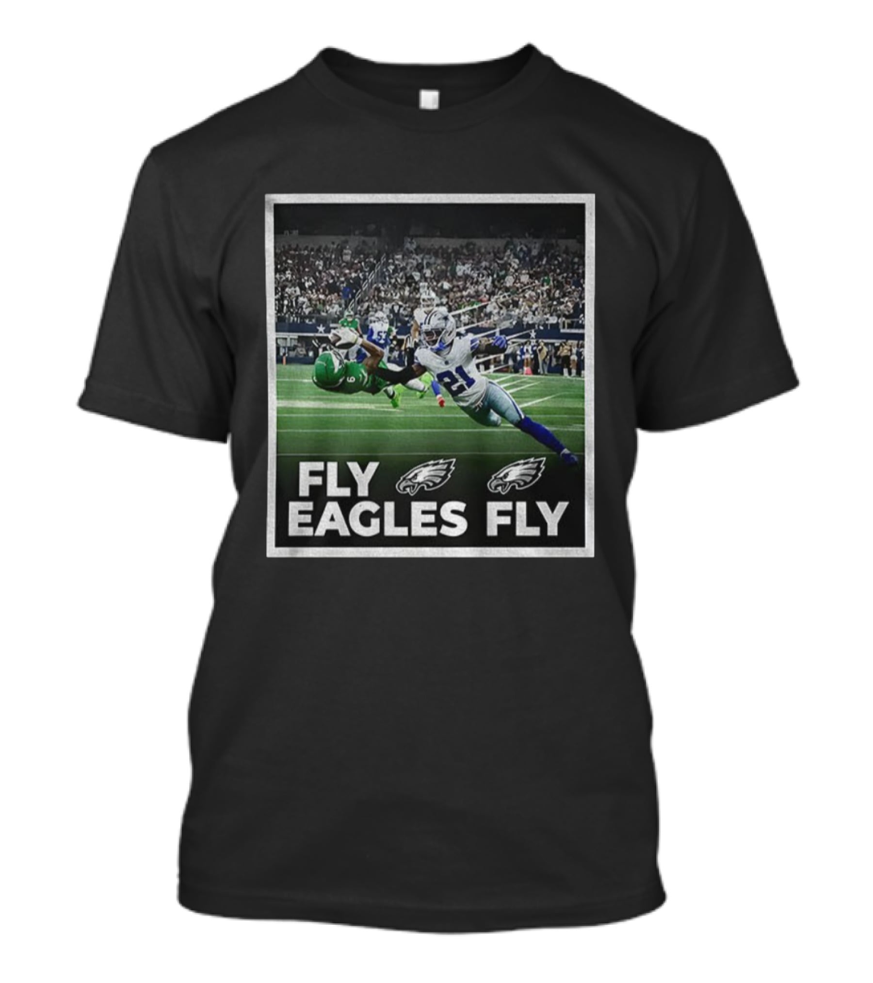 Philadelphia Eagles DeVonta Smith Touchdown Fly Eagles Fly NFL 2025 T-Shirt