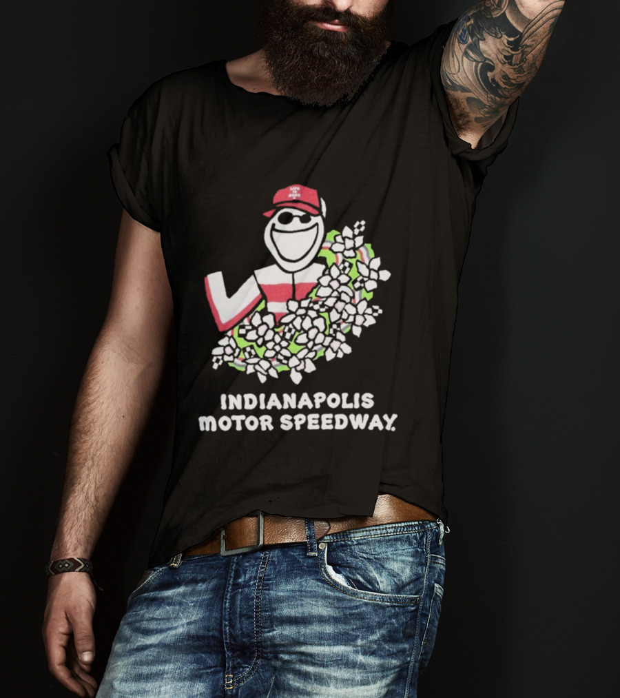 Indianapolis Motor Speedway Life Is Good Racing Wreath T-Shirt