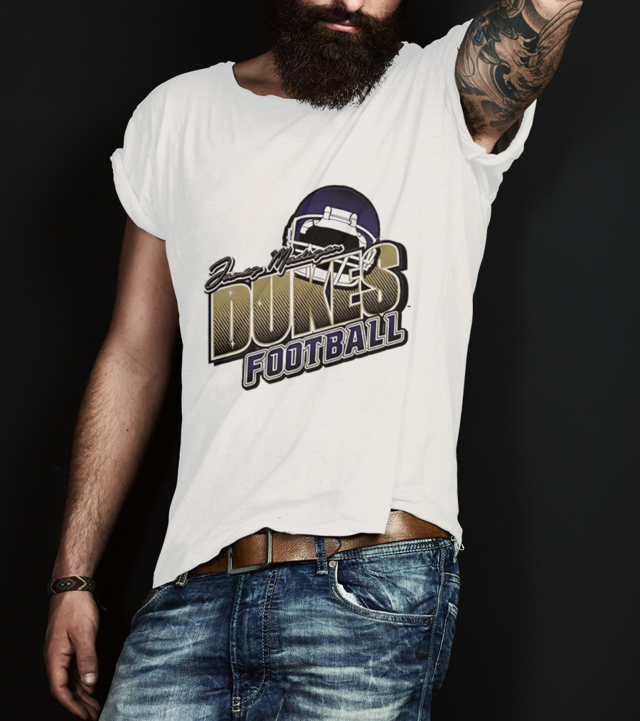 James Madison Dukes Football Helmet T-Shirt