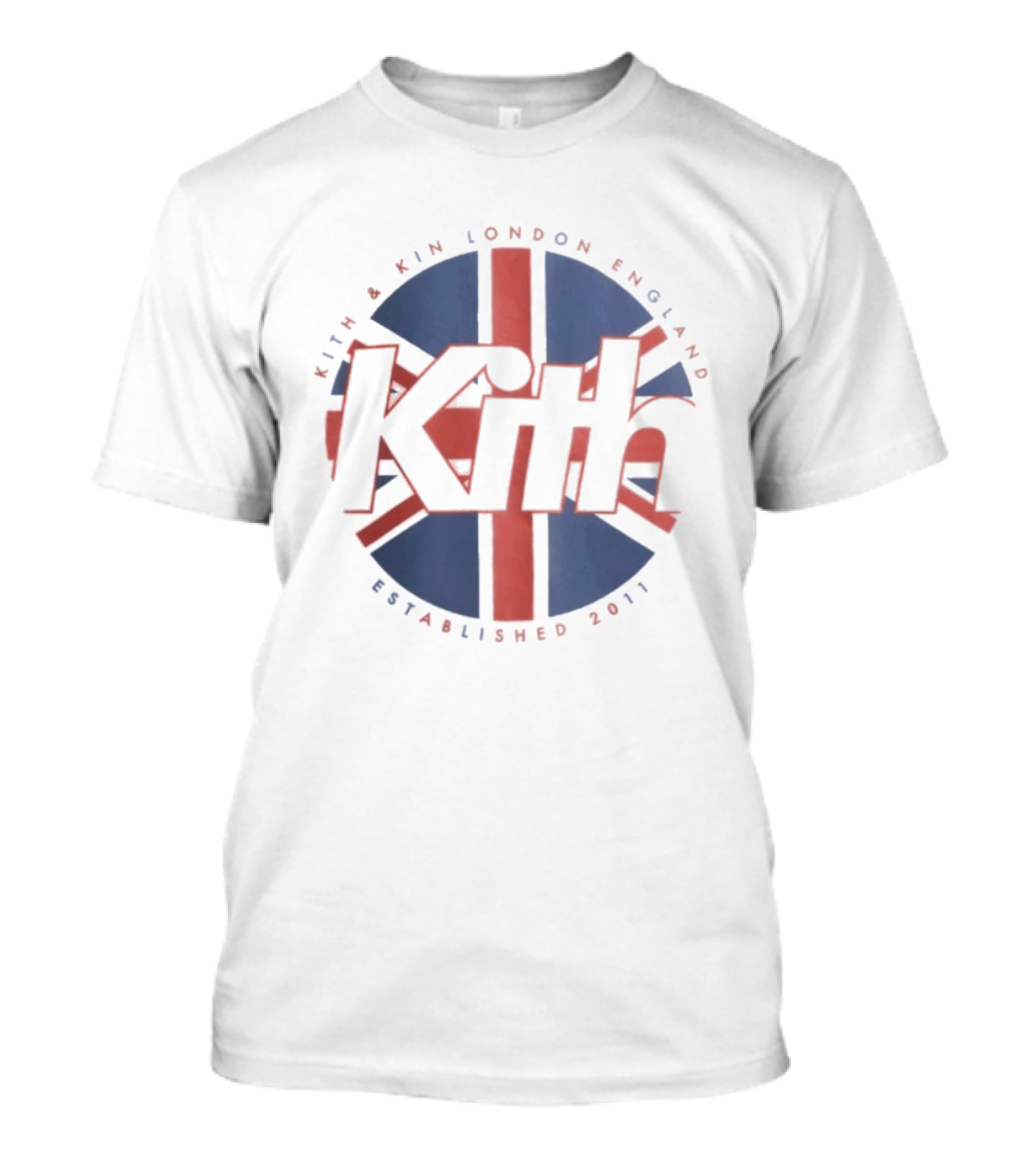Kith And Kin London England Established 2011 Union Jack Shield T-Shirt