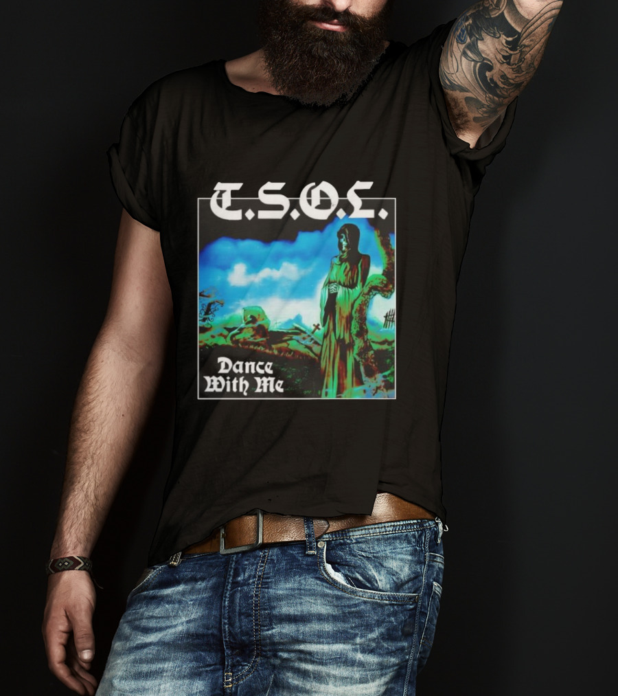 T.S.O.L. Dance With Me Album Art Cemetery Scene T-Shirt