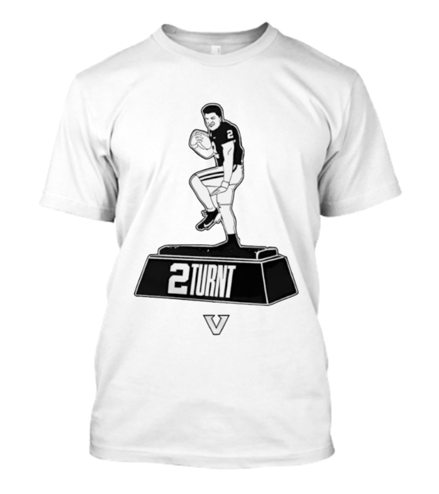 2Turnt Football Diego Pavia Heisman Trophy Design T-Shirt