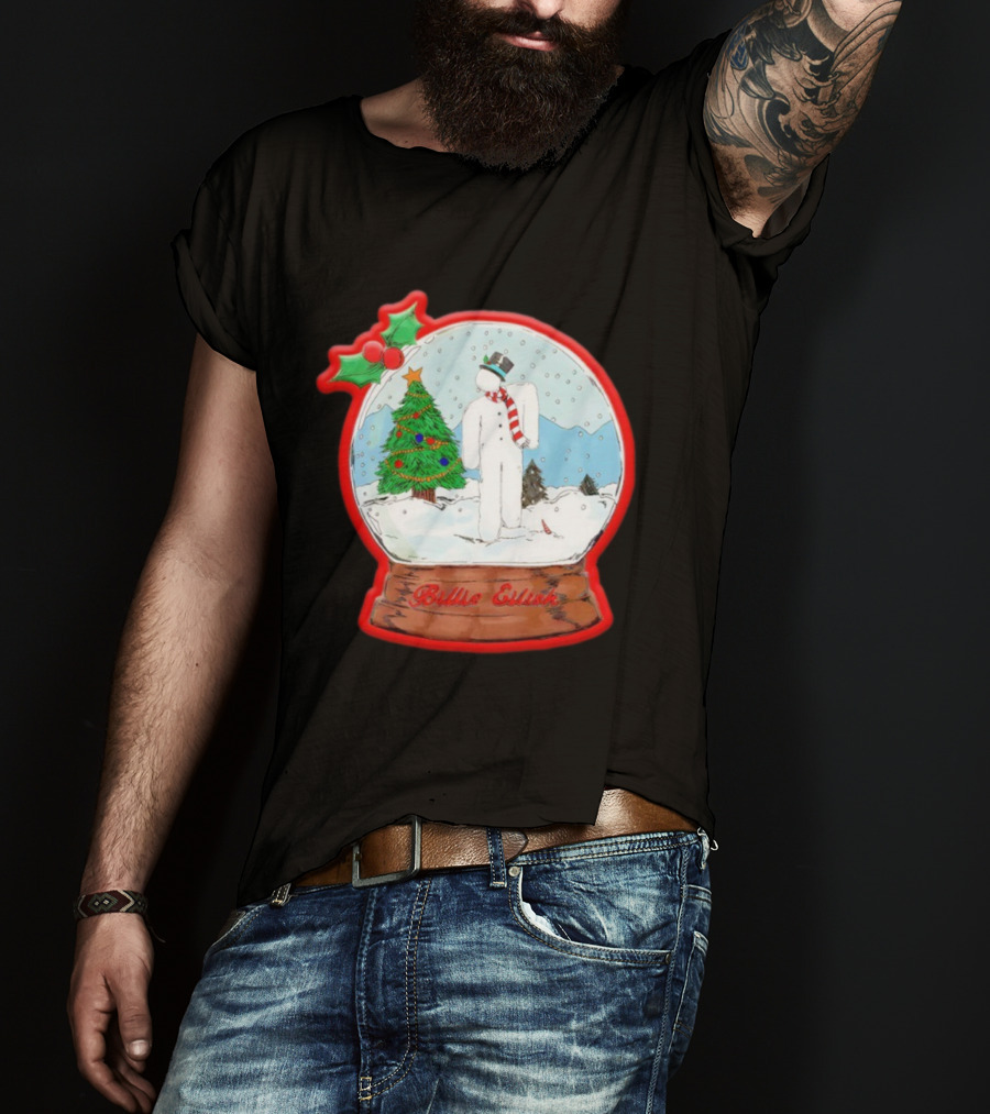 Billie Eilish Blohsh Christmas Snowglobe Ornament T-Shirt