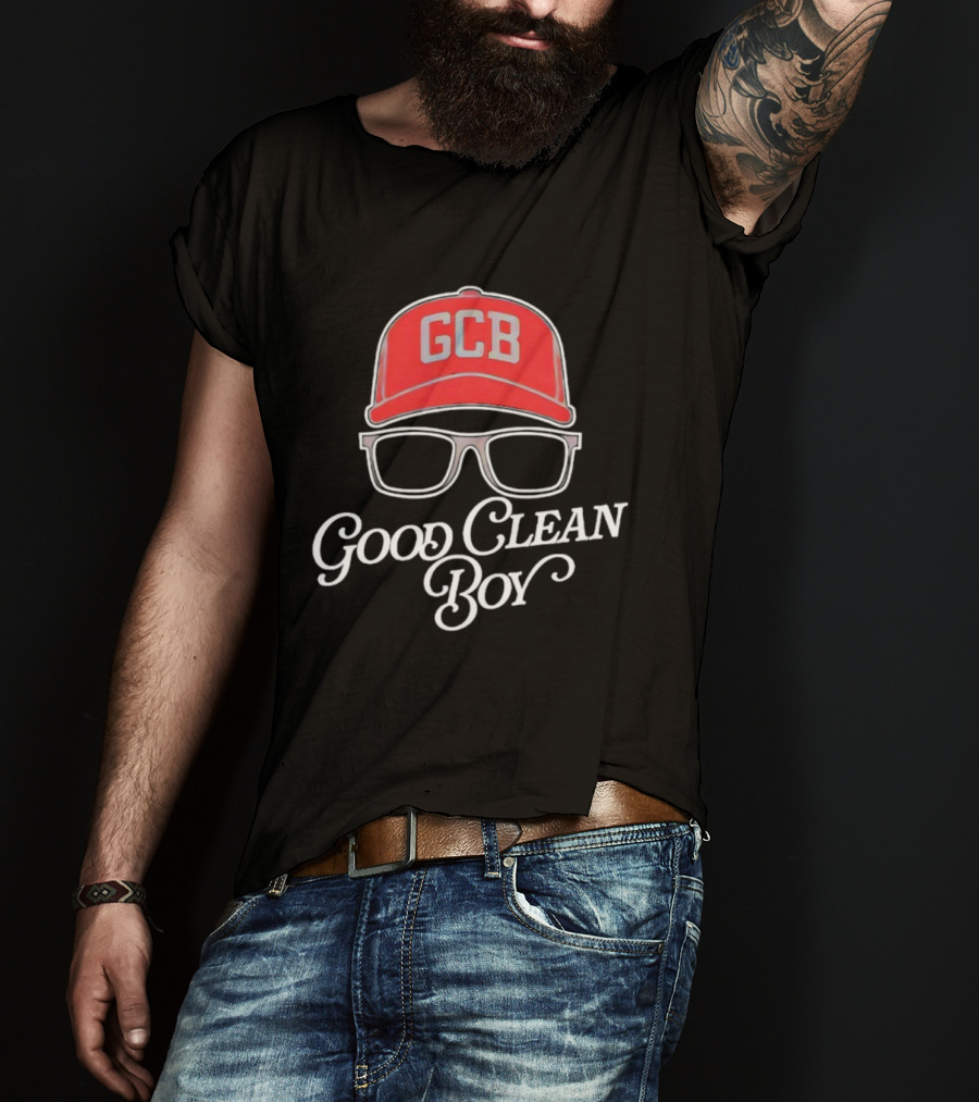 GCB Good Clean Boy Red Cap With Glasses T-Shirt