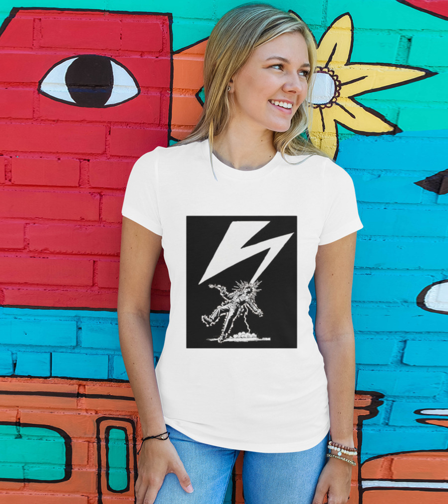 Krime Babylon Lightning Bolt Struck Punk Figures Compilation T-Shirt