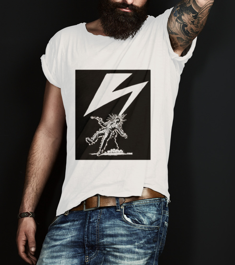 Krime Babylon Lightning Bolt Struck Punk Figures Compilation T-Shirt