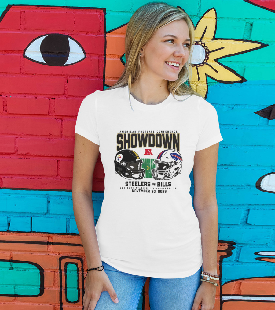 Steelers Vs Bills NFL Showdown November 30 2025 T-Shirt