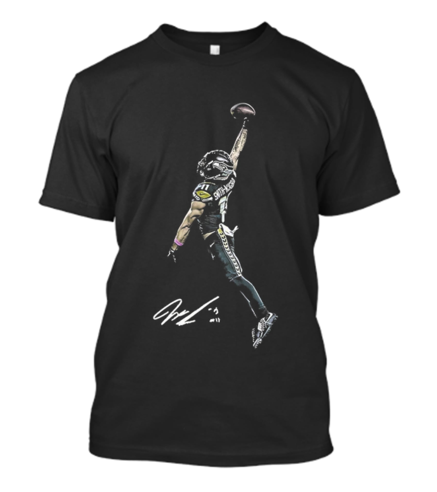 Jaxon Smith-Njigba Seattle Seahawks Wide Receiver Signature Ized Catch T-Shirt