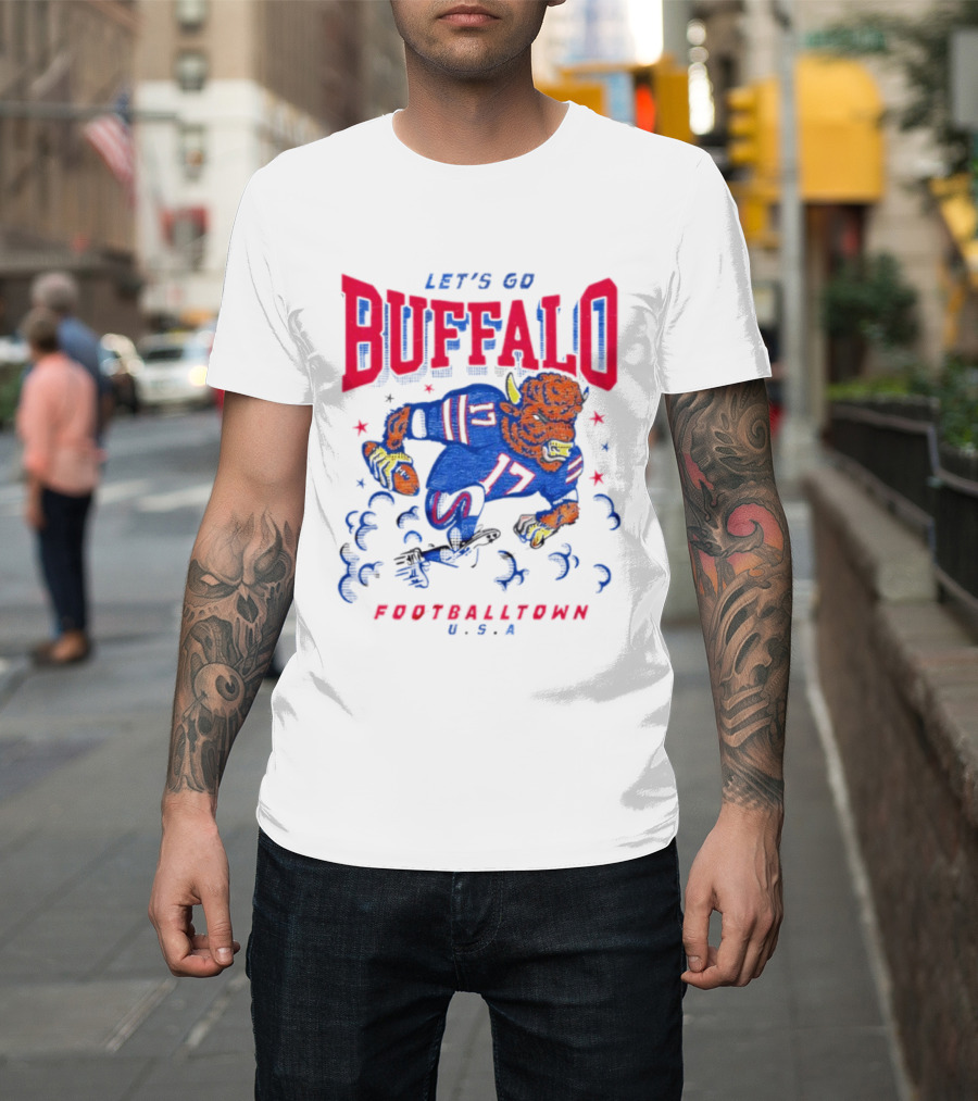 Let's Go Buffalo 17 Footballtown U.S.A. T-Shirt