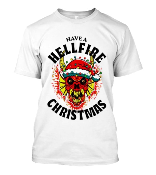 Have A Hellfire Christmas Demon Santa Hat T-Shirt