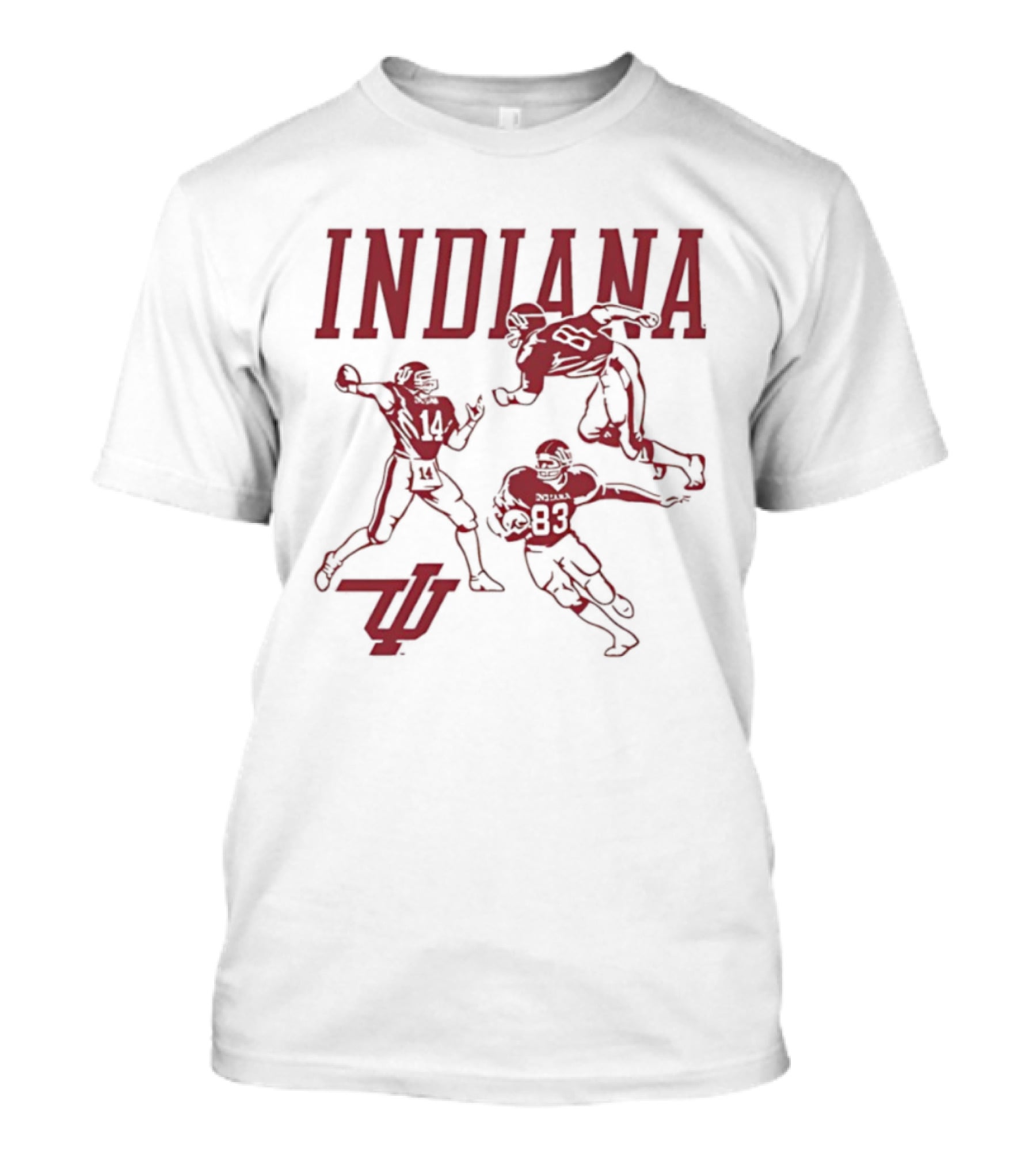 Indiana Football 1983 Players IU 14 85 83 T-Shirt