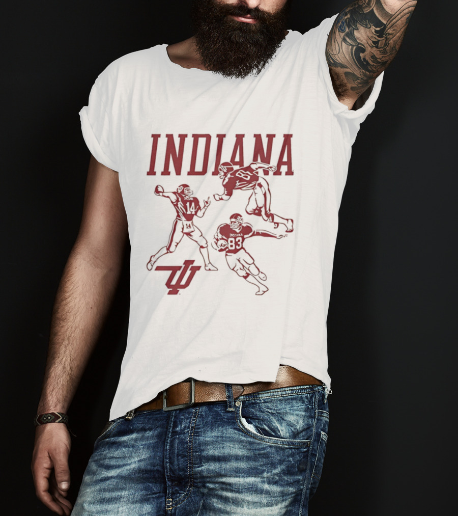 Indiana Football 1983 Players IU 14 85 83 T-Shirt