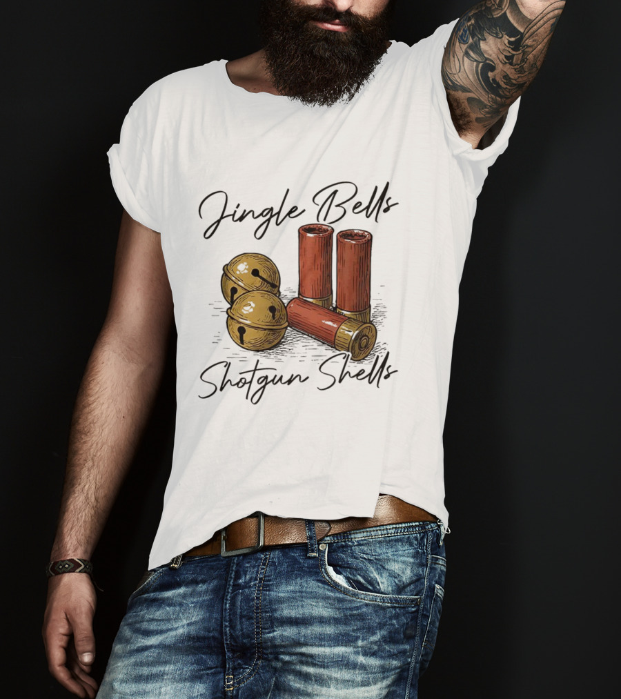Jingle Bells Shotgun Shells Christmas T-Shirt