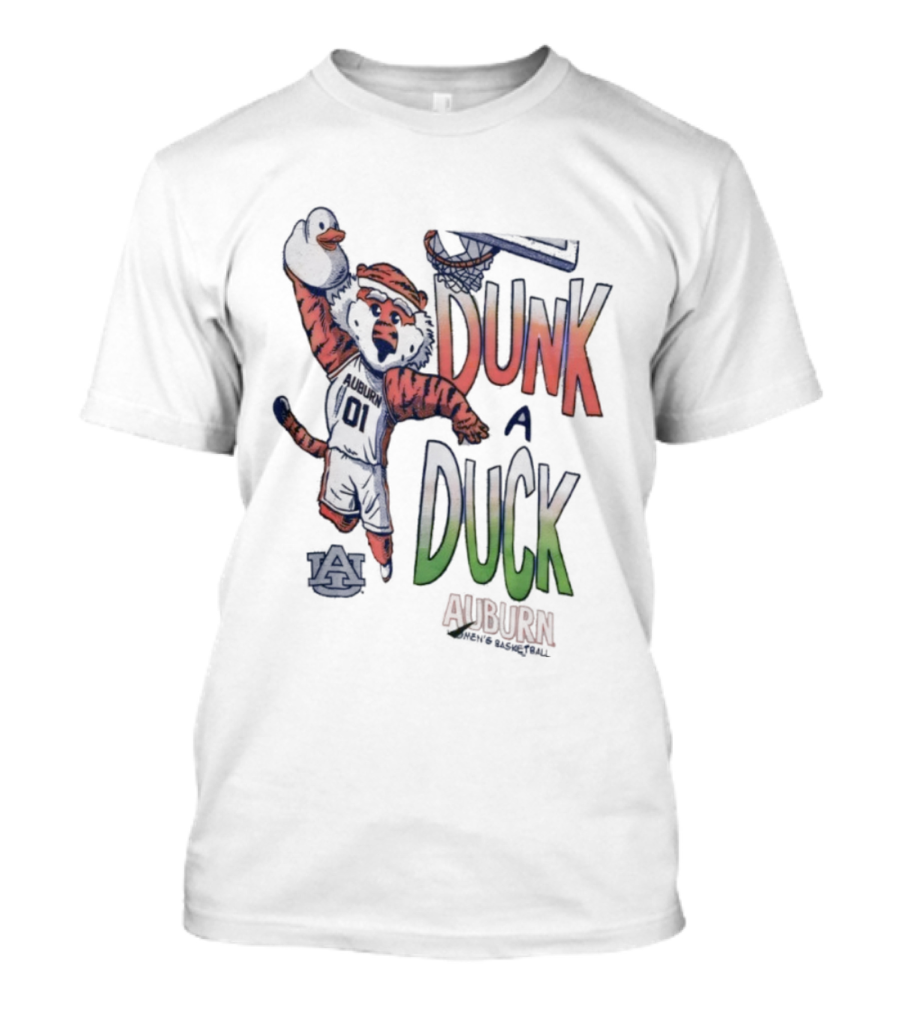 Auburn Tigers Dunk A Duck Mascot Auburn T-Shirt