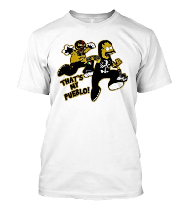-The Simpsons Rey Mysterio That's My Pueblo San Diego Collaboration- T-Shirt