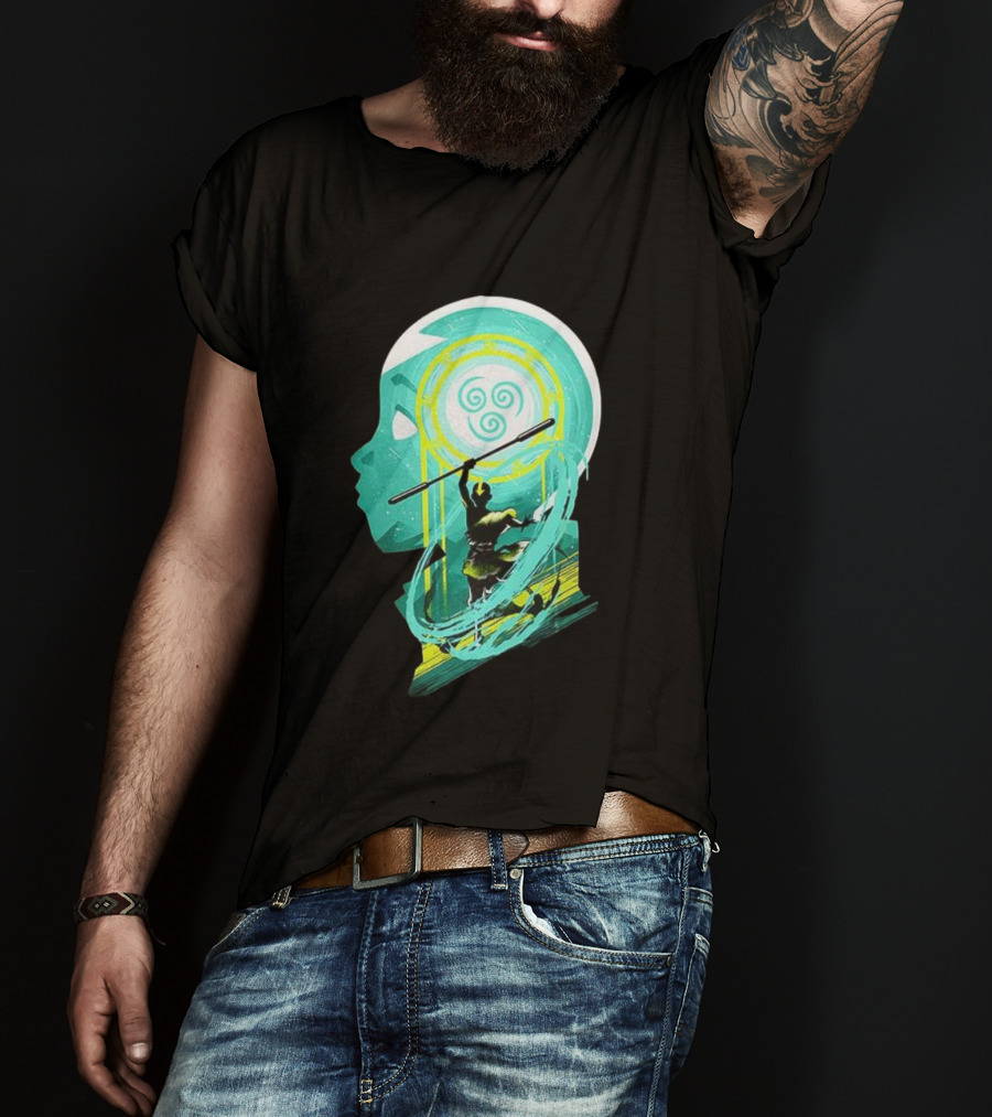 Aang Avatar The Last Airbender Water Tribe Symbol Silhouette T-Shirt