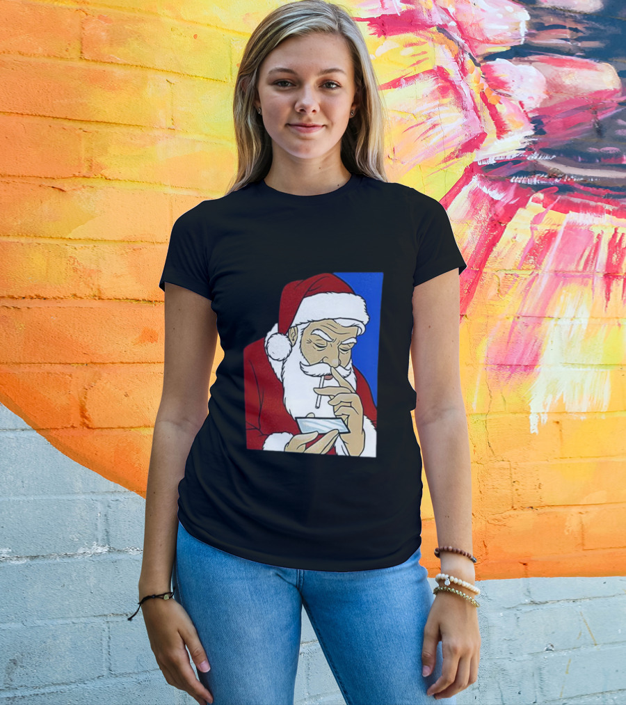 Coke Santa Naughty List Christmas Meme T-Shirt