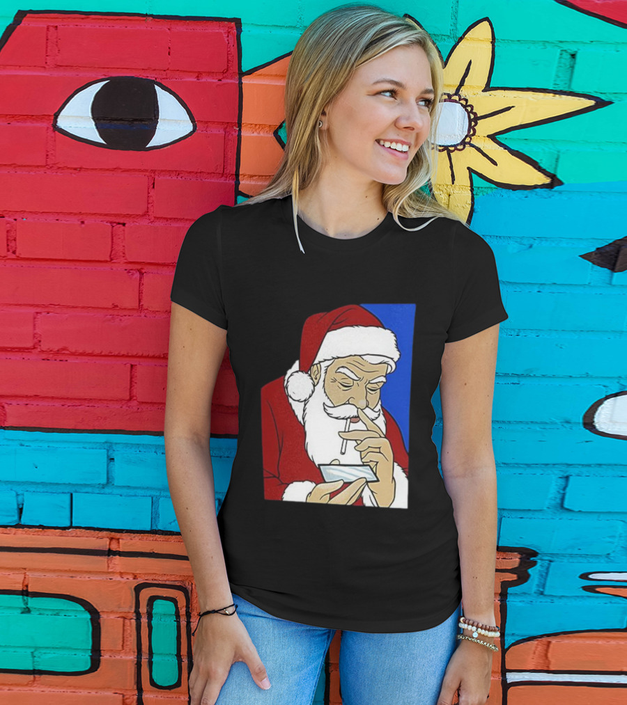 Coke Santa Naughty List Christmas Meme T-Shirt