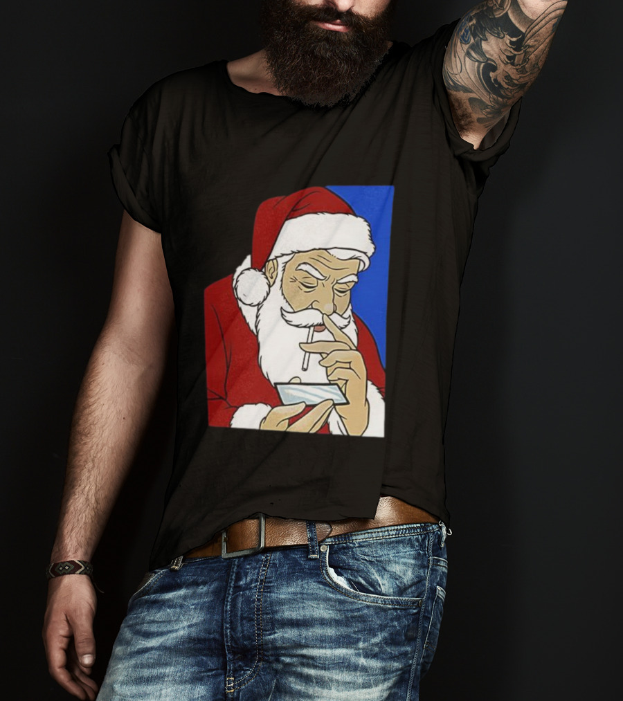 Coke Santa Naughty List Christmas Meme T-Shirt