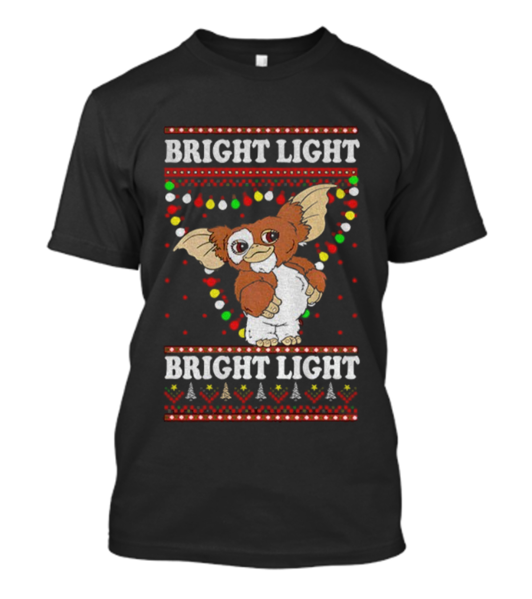 Bright Light Gizmo Gremlins Christmas Lights Sweater T-Shirt