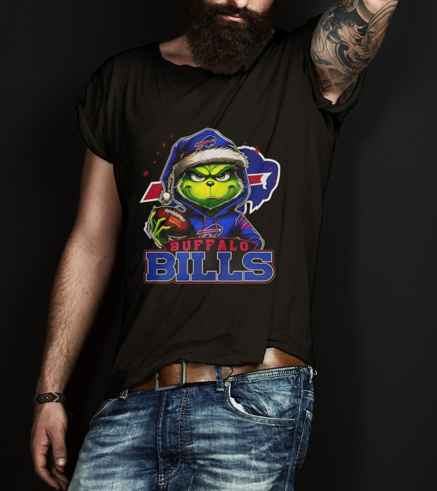 Grinch Buffalo Bills NFL Christmas Fan Favorite Holiday Edition T-Shirt