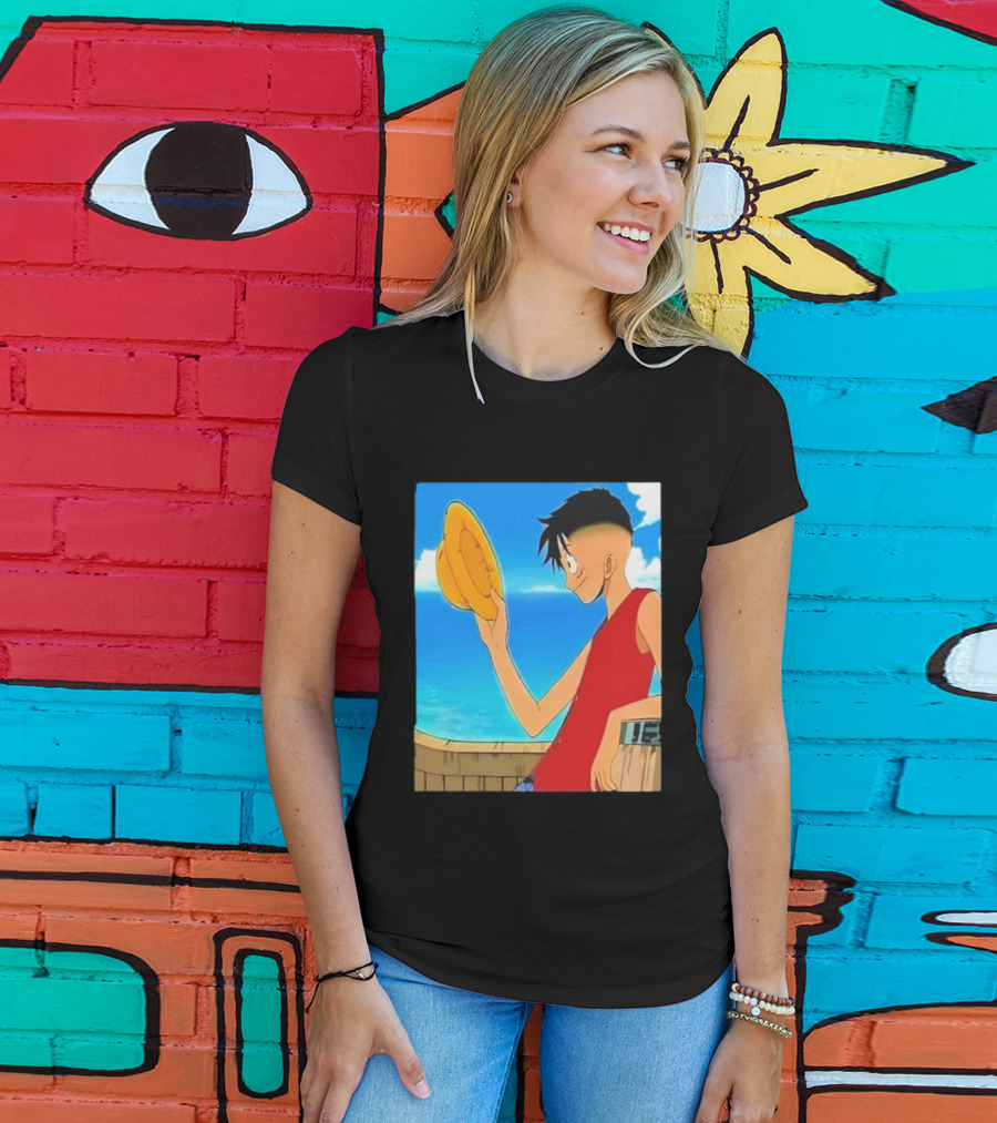 Monkey D Luffy Unique Haircut Straw Hat Pirate Style T-Shirt