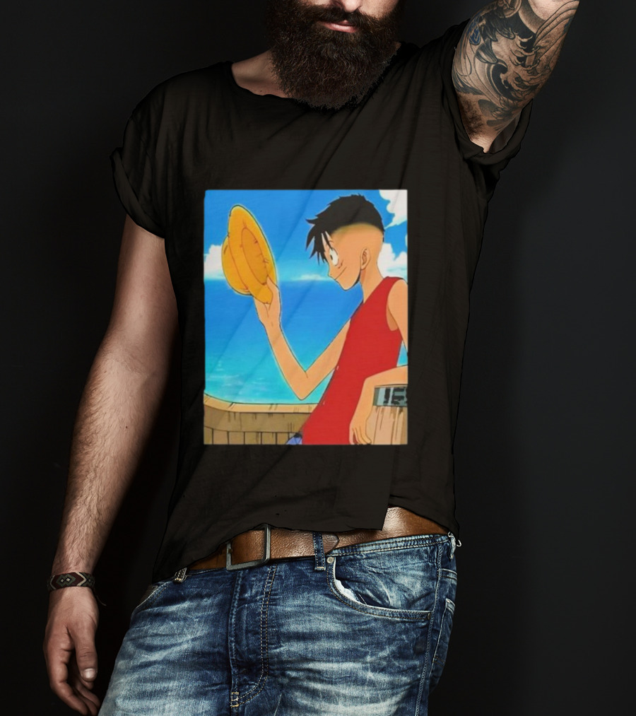 Monkey D Luffy Unique Haircut Straw Hat Pirate Style T-Shirt