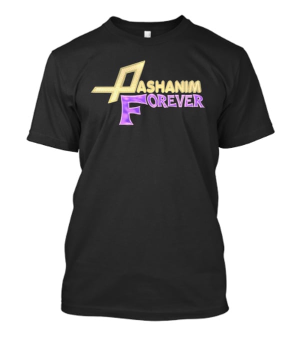 Pashanim Forever Iconic Yellow And Purple Text T-Shirt