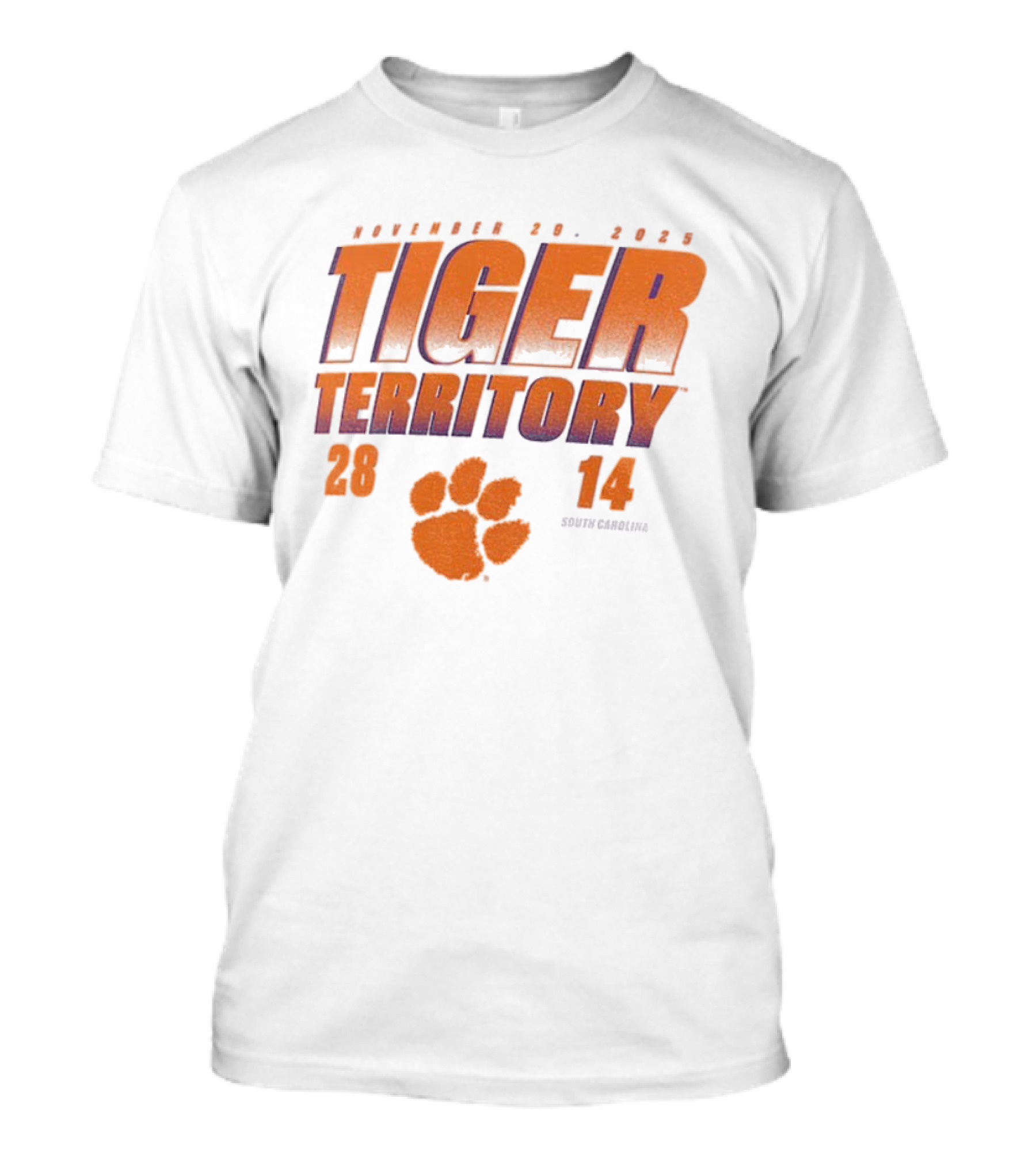 Clemson Tiger Territory South Carolina 28-14 December 29 Rivalry Showdown T-Shirt