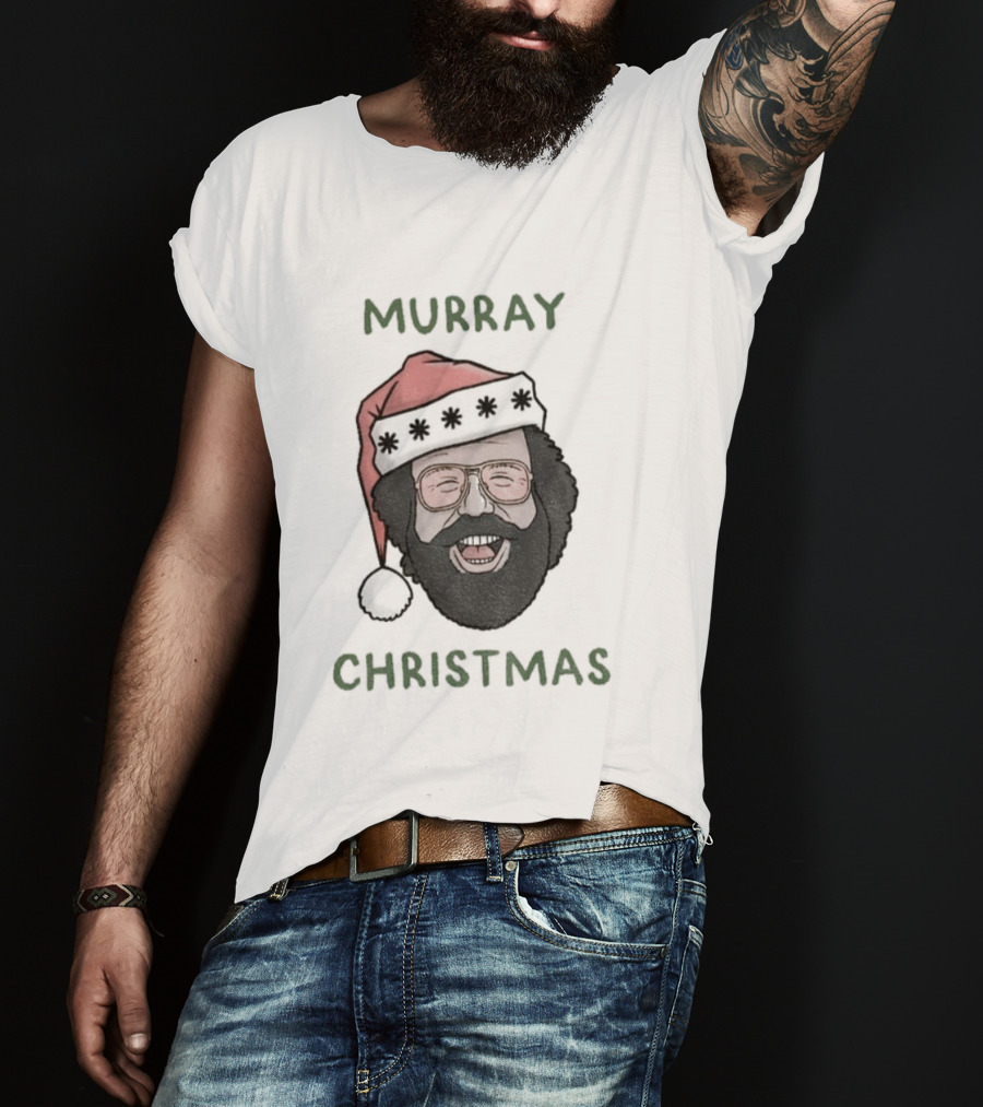 Murray Christmas Upside Down Santa Hat Stranger Things T-Shirt