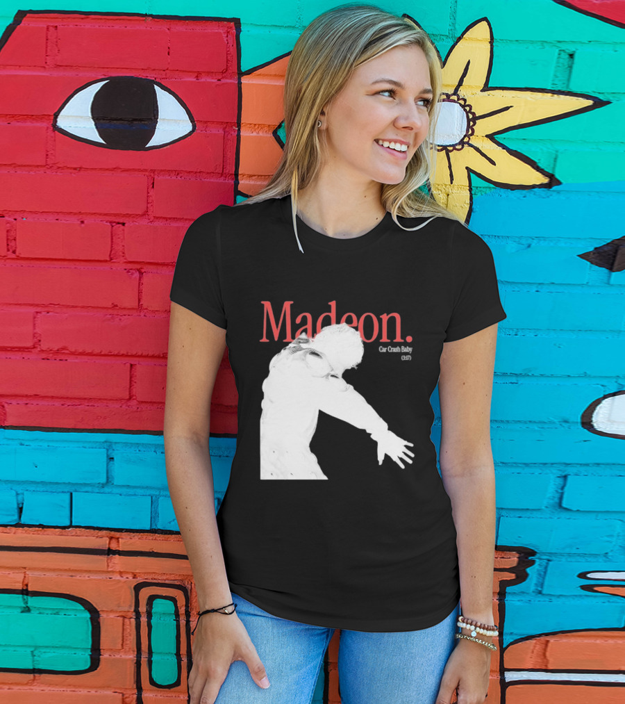 Madeon Car Crash Baby 607 White Silhouette T-Shirt
