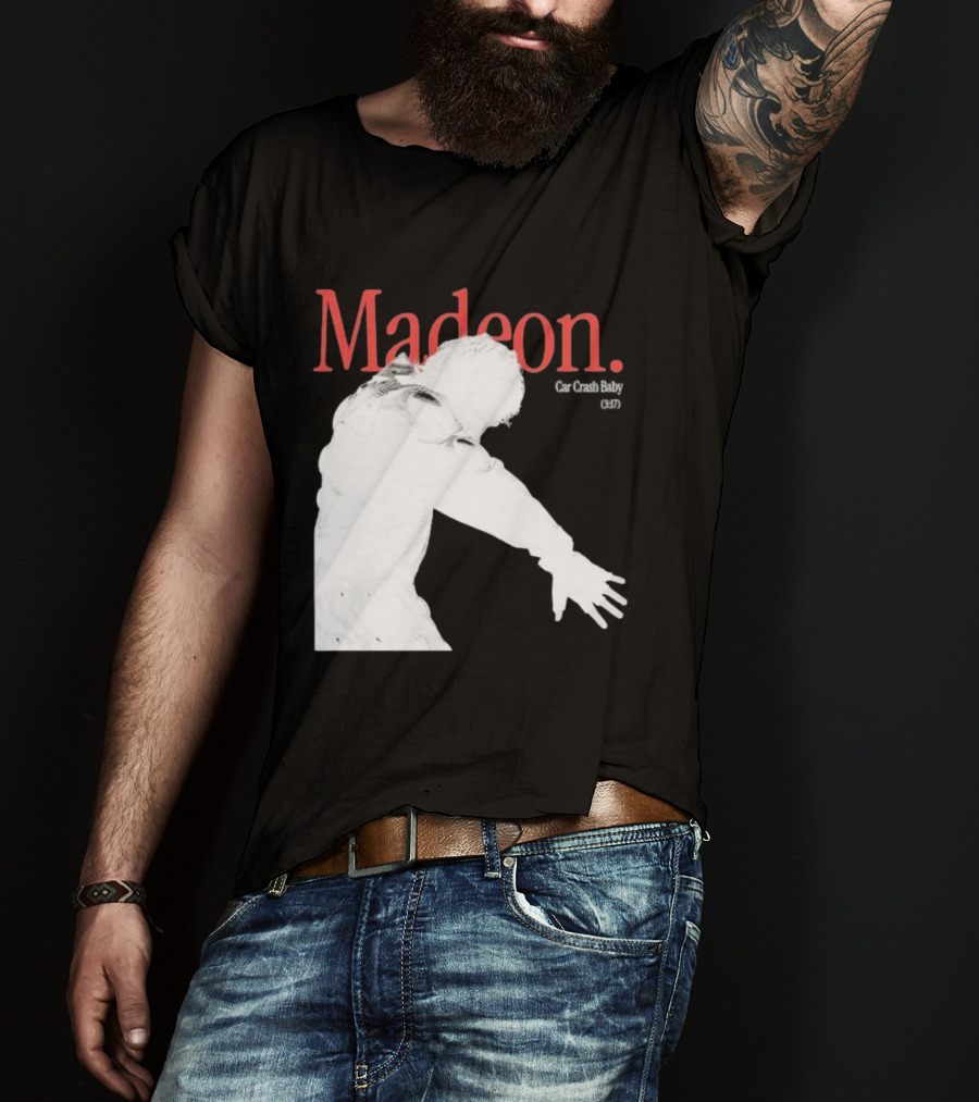 Madeon Car Crash Baby 607 White Silhouette T-Shirt