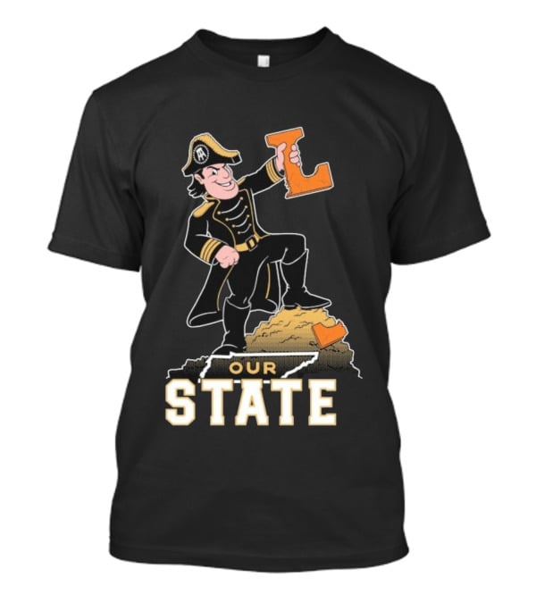 Vanderbilt Commodores Mascot Holding L Our State T-Shirt