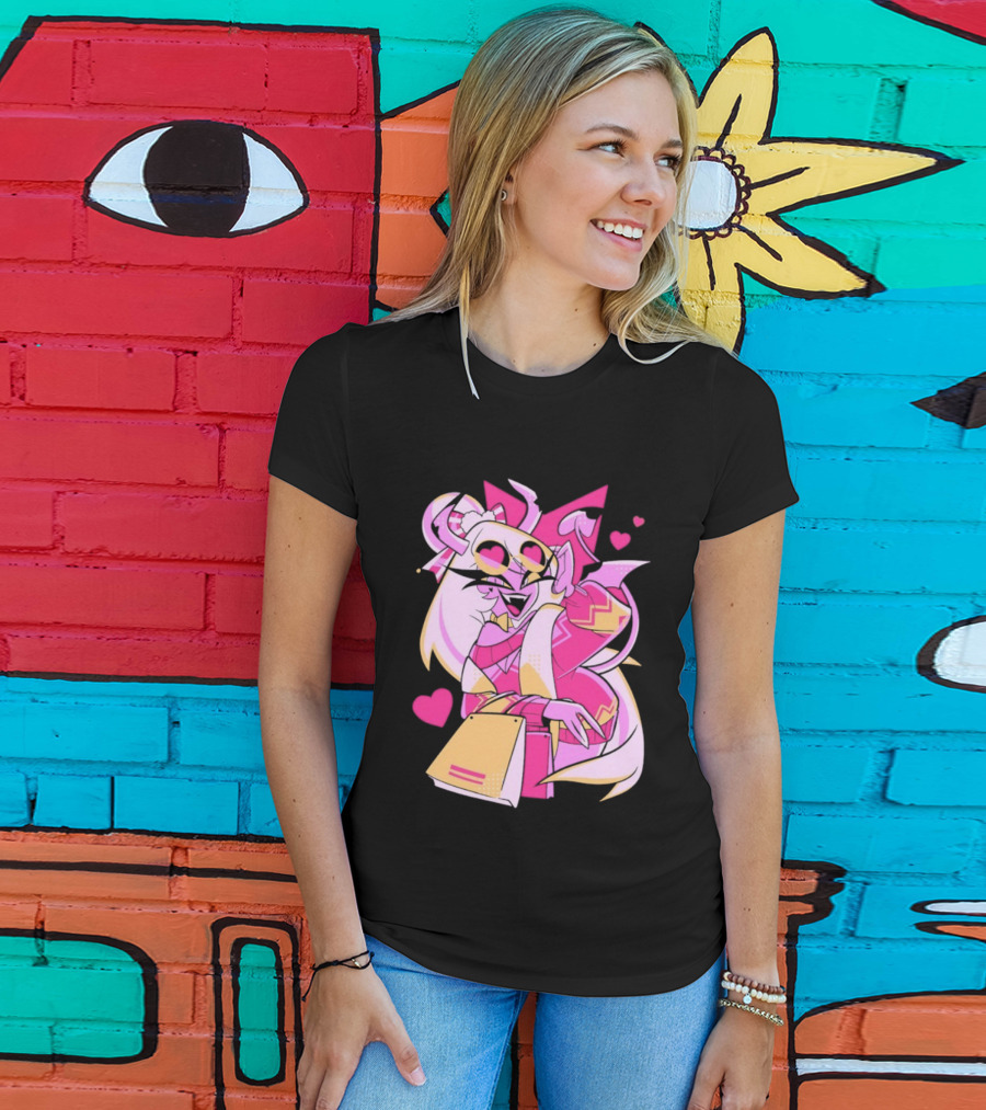 Verosika Hellaverse Cozy Winter Hazbin Hotel Character Art T-Shirt