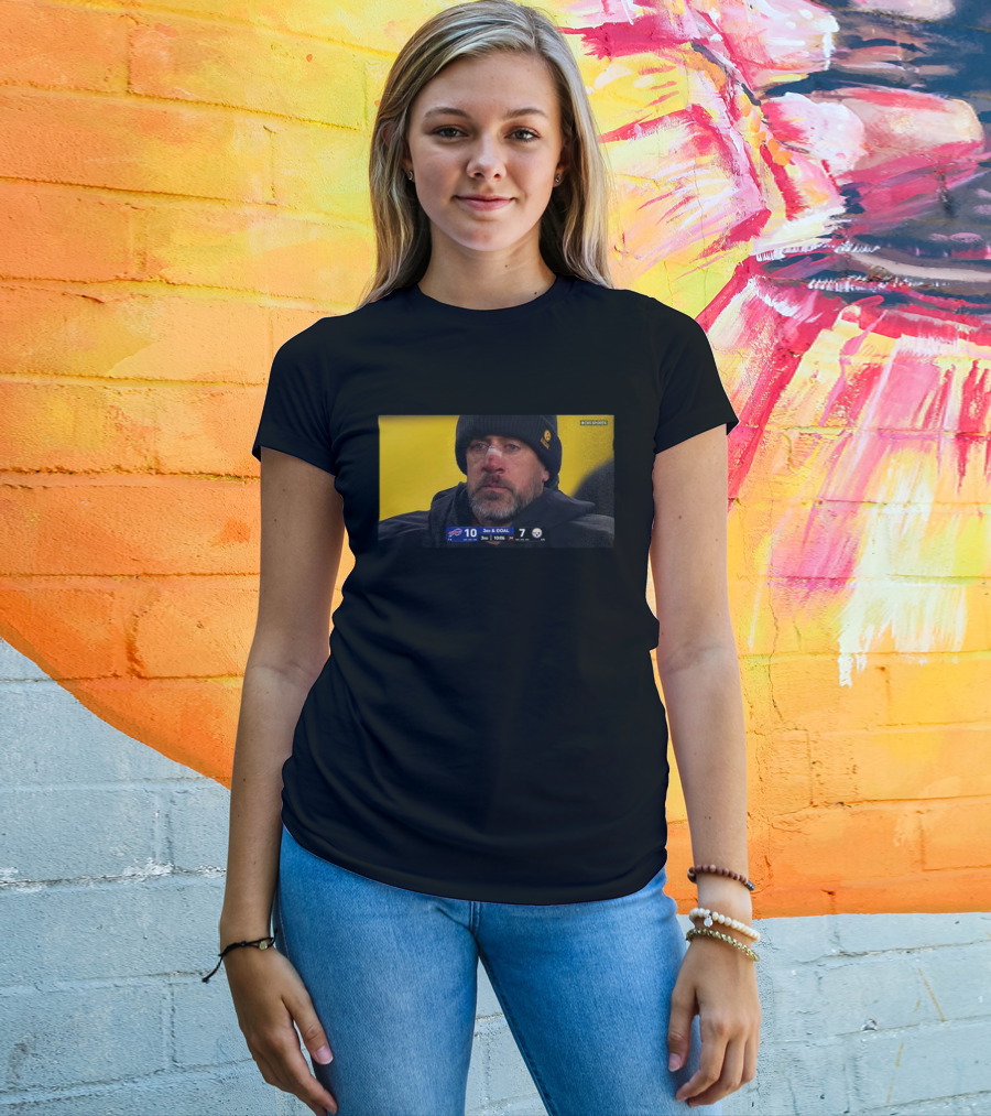 Aaron Rodgers Buffalo Bills Pittsburgh Steelers 10 To 7 3rd And Goal BCBS Sports T-Shirt