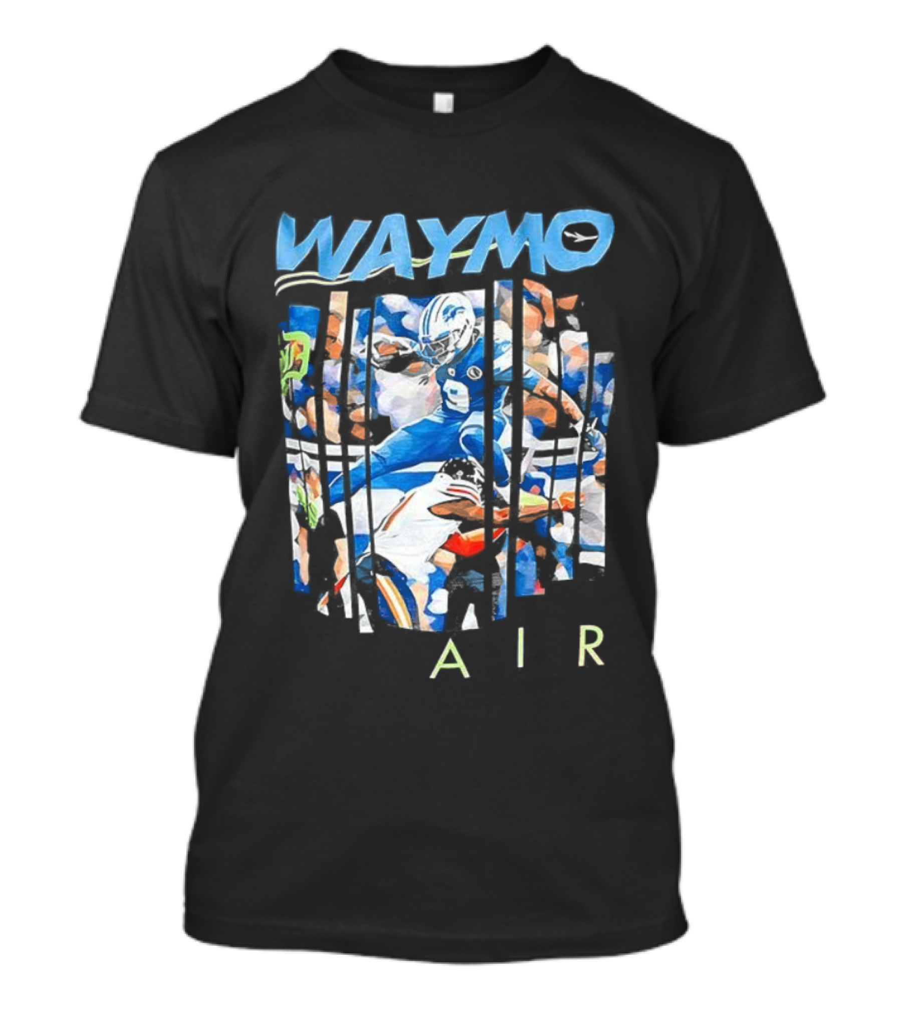 WAYMO Air Detroit Lions Football Artistry T-Shirt