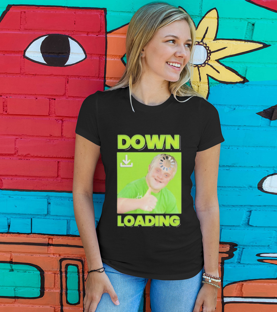 DOWN LOADING Thumb Up Icon Loading Symbol T-Shirt