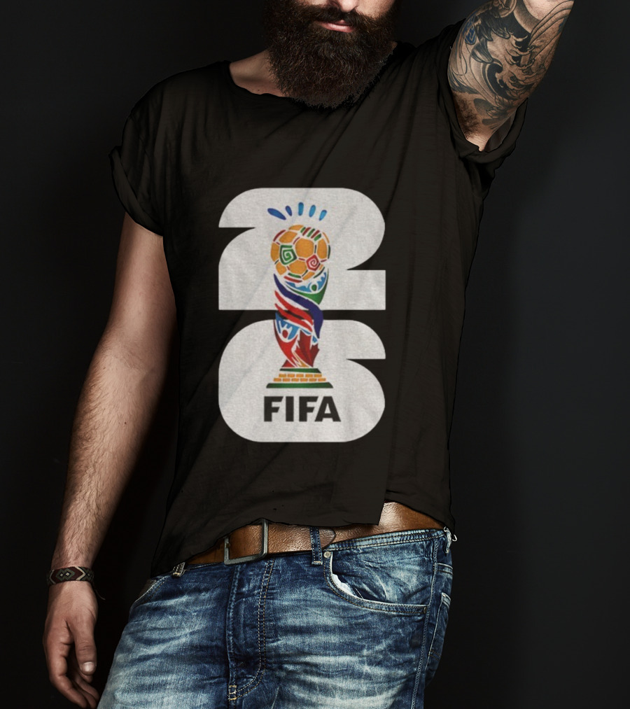 FIFA World Cup 2026 Trophy Emblem Iconic Soccer Championship Symbol T-Shirt