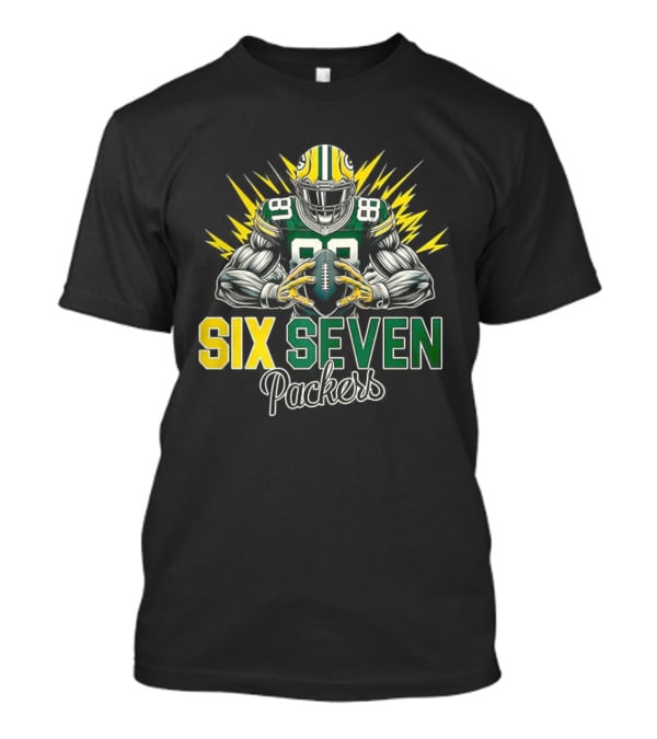 Green Bay Packers Six Seven Football Player Packers T-Shirt