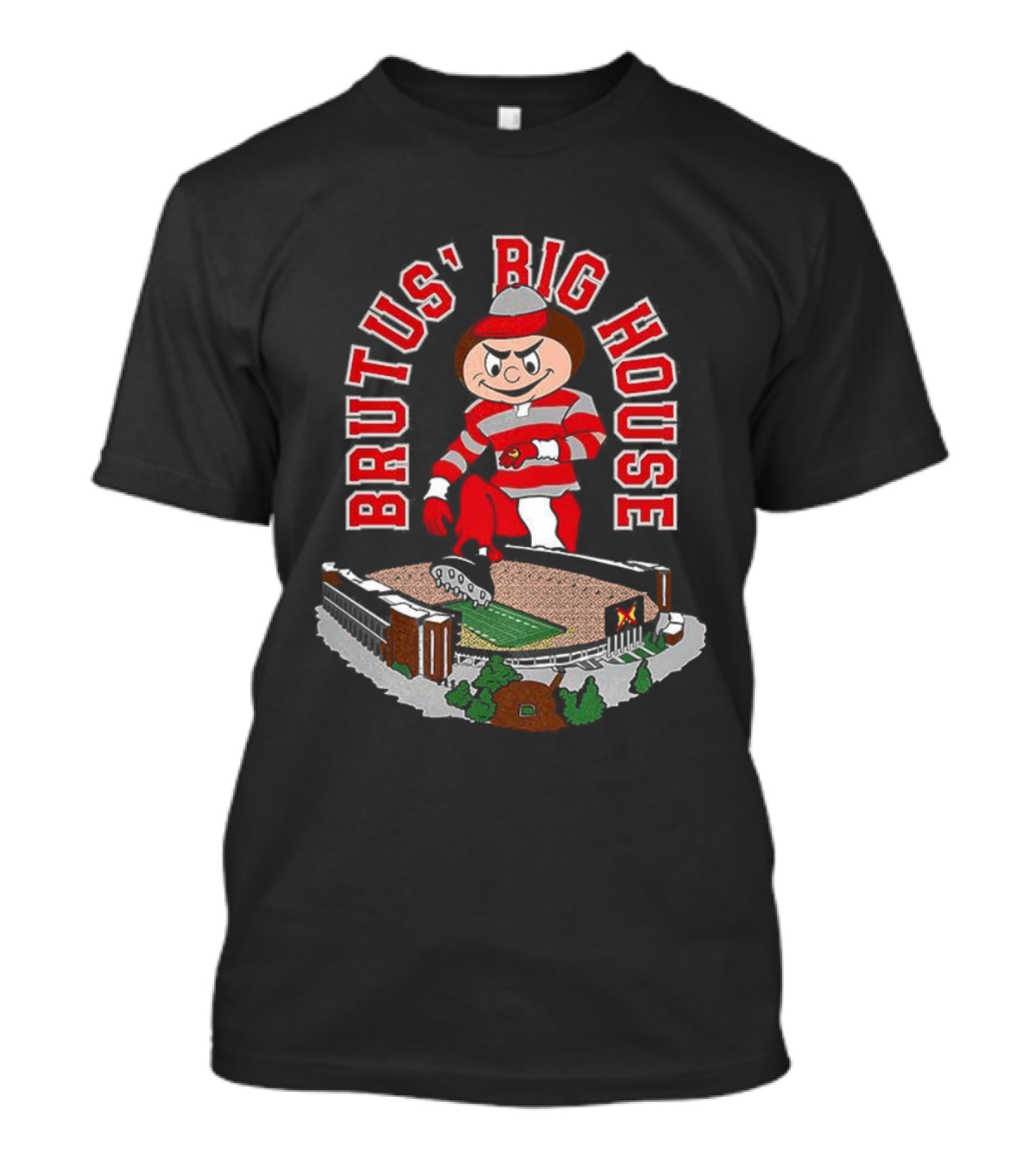 Ohio State Buckeyes Brutus Big House Stadium Mascot T-Shirt
