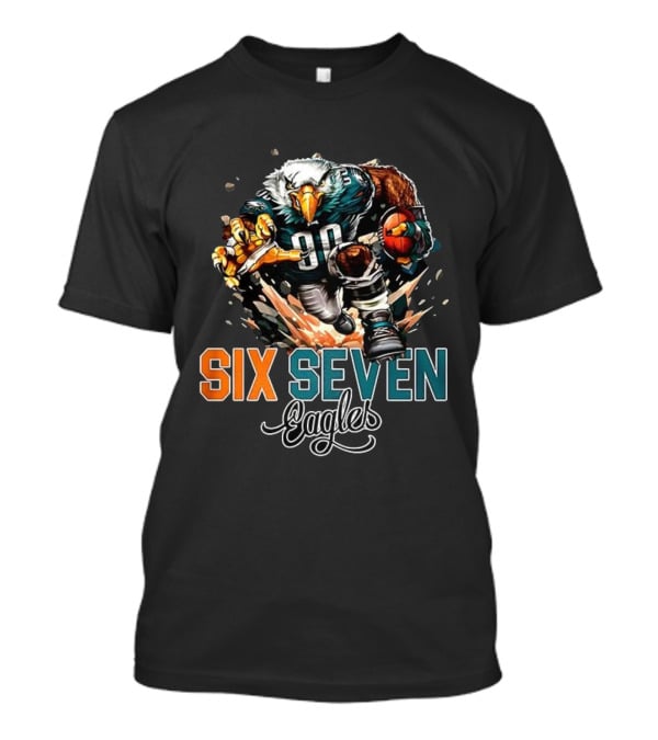Eagles Football Six Seven Swoop Mascot 90 Sports Fan Apparel T-Shirt