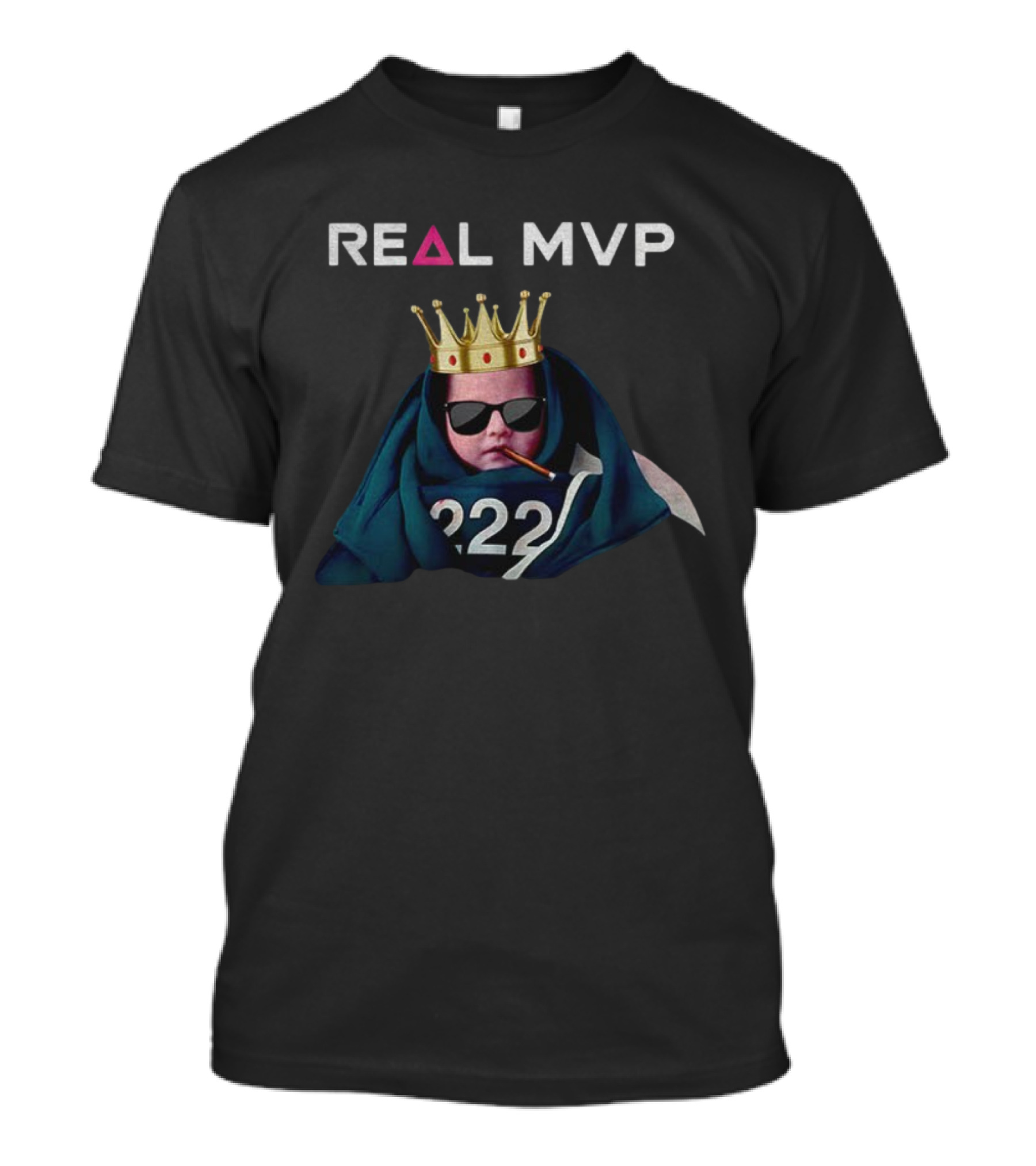 Real MVP Player 222 Baby Meme Squid K-Drama T-Shirt