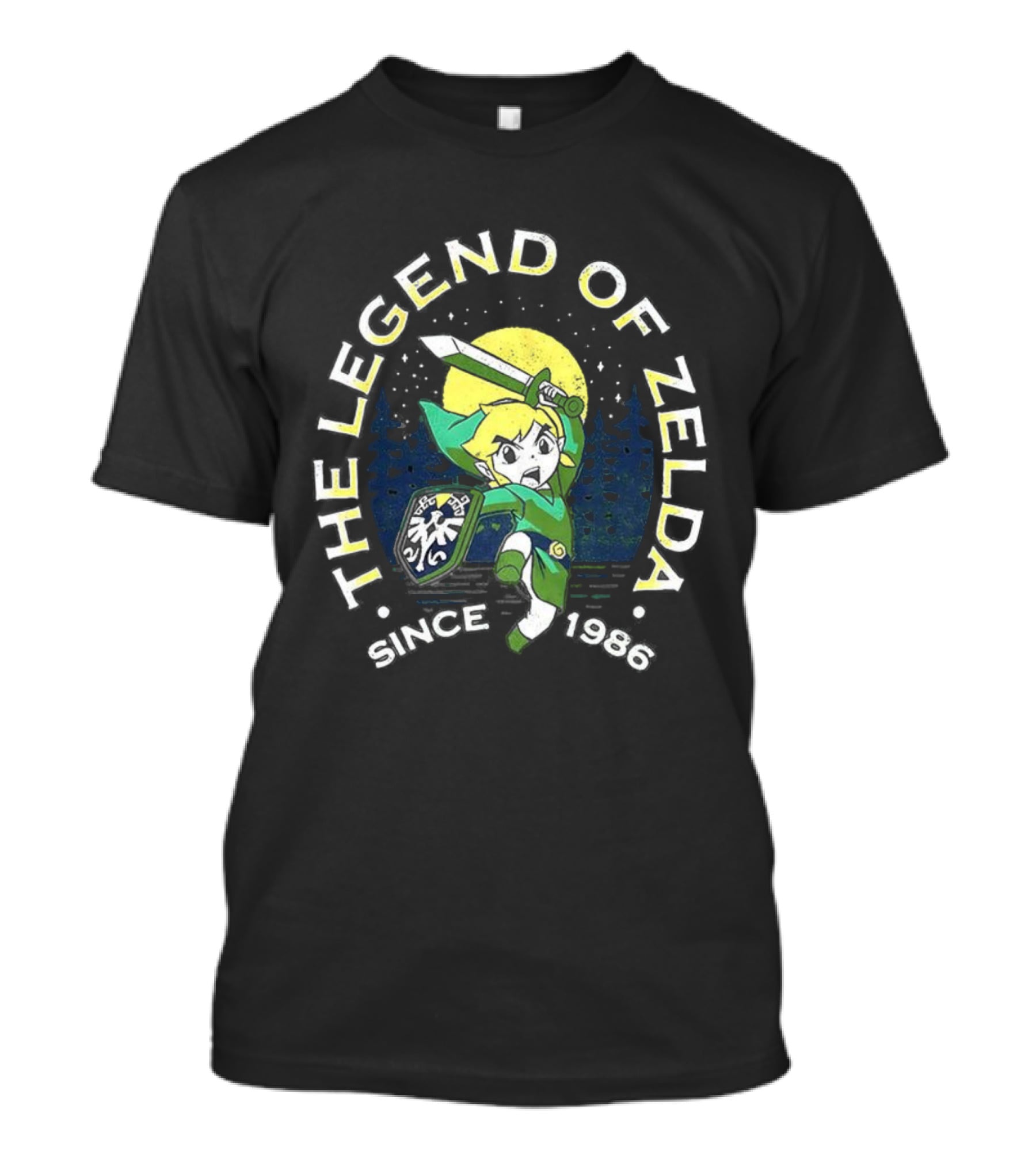 The Legend Of Zelda Link Crest Since 1986 Forest Adventure T-Shirt